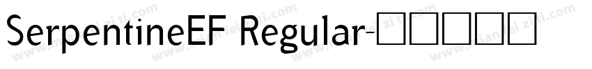 SerpentineEF Regular字体转换